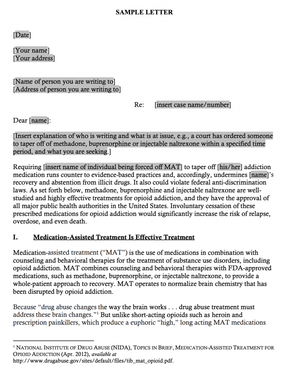 Legal Action Center Sample Letters to Court or Probation Advocating Throughout Letter To Judge Template Legal Action Center Sample Letters to Court or Probation Advocating Throughout Letter To Judge Template
